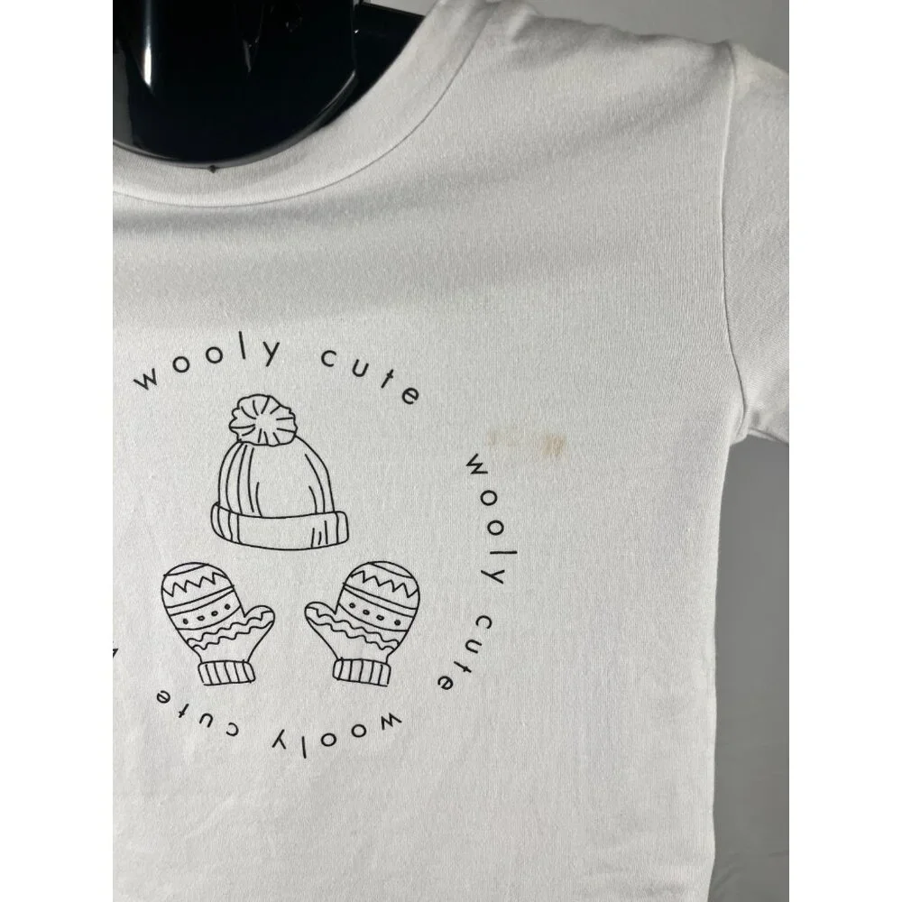 Tiny Tribe Kids White Long Sleeve T-Shirt Size 4T Boys Girls Casual‎ Top